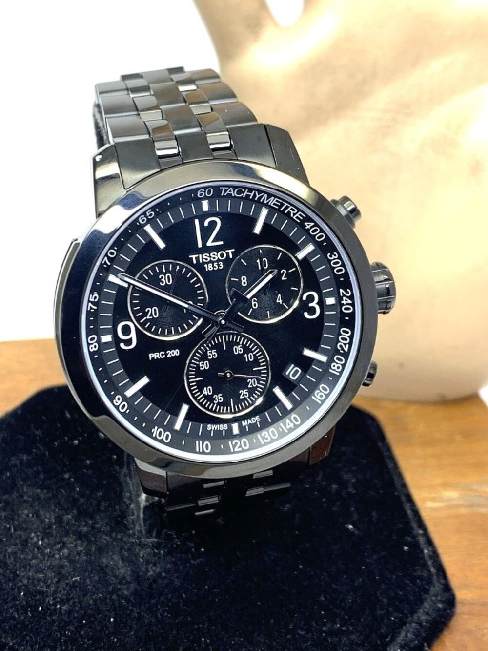 Tissot Men's Watch PRC200 Swiss Quartz Black Dial Stainless Steel T1144173305700